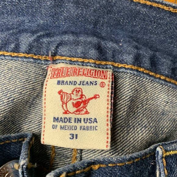 True Religion Horseshoe Pocket Straight Medium Wash 31 Waist Jeans - Picture 5 of 7